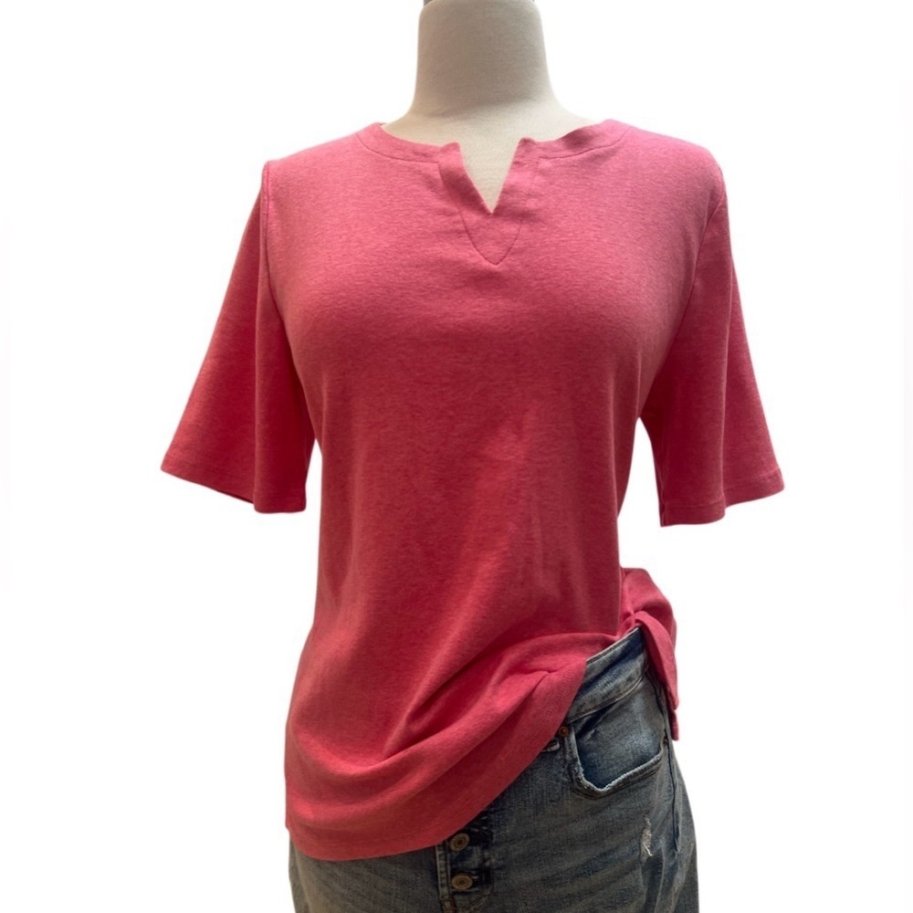 Elegant Pink Short Sleeve Tee
